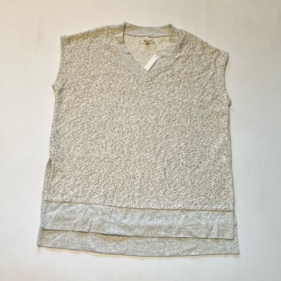 NWT Madewell Marled V-Neck Tunic Sweater Vest - Picture 5 of 16